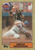 1987 Topps #48 Wally Backman Baseball Card