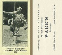 1916 Wares #173 Jeff Tesreau Baseball Card