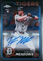 2024 Topps Chrome Update Chrome Baseball Update Series Autographs #ACPM Parker Meadows Baseball Card