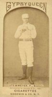1887 Gypsy Queens # Bill Stemmyer White Uniform-Pitch-Hands at chest Baseball Card