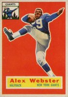 1956 Topps #5 Alex Webster Football Card