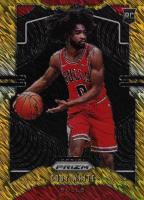 2019 Panini Prizm #253 Coby White Gold Shimmer Basketball Card