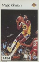 1986 Sports Illustrated Poster Test Sticker #4434 Magic Johnson Basketball Card