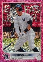 2022 Topps Chrome #99 Aaron Judge Magenta Speckle Refractor Baseball Card