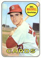 1969 Topps #320 Dal Maxvill Baseball Card