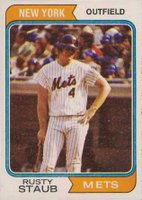 1974 Topps #629 Rusty Staub Baseball Card