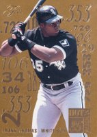 1995 Flair Hot Numbers #9 Frank Thomas Baseball Card