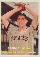 1957 Topps #256 Ronnie Kline Baseball Card