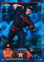 2023 Topps Chrome Sapphire #111 Hunter Brown Baseball Card