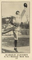 1916 Sporting News #89 Harold Janvrin Blank Back Baseball Card