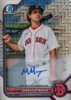 2022 Bowman Mega Box Chrome #126 Marcelo Mayer SP-Autograph Baseball Card