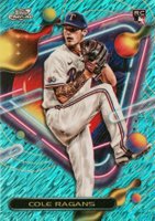 2023 Topps Cosmic Chrome #69 Cole Ragans Aqua Equinox Baseball Card