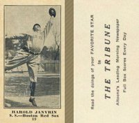 1916 Altoona Tribune #89 Harold Janvrin Baseball Card