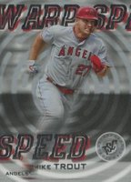 2019 Stadium Club Warp Speed #WS9 Mike Trout Baseball Card