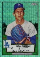 2021 Topps Chrome Platinum Anniversary #674 Don Sutton Aqua Wave Refractor Baseball Card