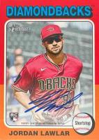2024 Topps Heritage Real One Autographs #ROAJLA Jordan Lawlar Baseball Card