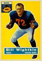 1956 Topps #107 Bill Wightkin Football Card