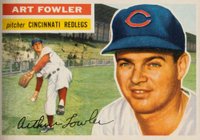 1956 Topps #47g Art Fowler Gray Back Baseball Card