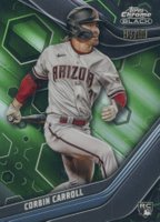 2023 Topps Chrome Black #93 Corbin Carroll Green Baseball Card