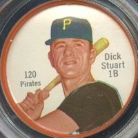 1962 Salada-Junket Coin #120 Dick Stuart Baseball Card