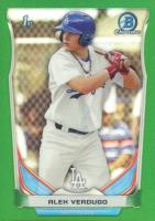 2014 Bowman Draft Picks #CDP59 Alex Verdugo Chrome-Green Refractor Baseball Card