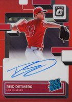 2022 Panini Donruss Optic Rated Rookie Signatures #RRSRD Reid Detmers Red Baseball Card