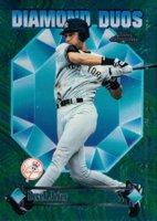 1997 Topps Chrome Diamond Duos #DD2 Bernie Williams/Derek Jeter Refractor Baseball Card