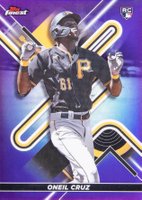 2022 Topps Finest #16 Oneil Cruz Purple Refractor Baseball Card