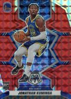2021 Panini Mosaic #268 Jonathan Kuminga Red Mosaic Basketball Card