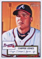 2001 Topps Heritage #52 Chipper Jones Black Back Baseball Card
