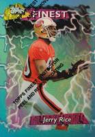 1995 Finest #180 Jerry Rice Refractor w/Coating Football Card