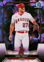 2023 Bowman Chrome Sapphire Edition #89 Mike Trout Purple Baseball Card