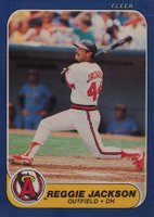 1986 Fleer #160 Reggie Jackson Baseball Card