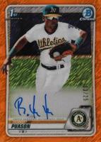 2020 Bowman Chrome Prospect Autographs #CPARP Robert Puason Orange Shimmer Baseball Card