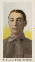 1910 Sporting Life # Wild Bill Donovan Pastel Background Baseball Card