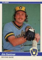 1984 Fleer #200 Jim Gantner Baseball Card