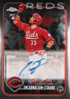 2024 Topps Chrome Update Chrome Baseball Update Series Autographs #ACCE Christian Encarnacion-Strand Baseball Card