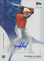 2020 Topps on Demand MLB Rookie Progression #1B-A Yordan Alvarez Autograph-Blue Baseball Card
