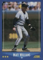 1988 Score Glossy #118 Matt Williams Baseball Card