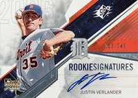 2006 SPx #113 Justin Verlander Autograph Baseball Card