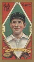1911 Gold Borders Broadleaf Back #33 Hal Chase both ears , diamond frame ends at shoulders Baseball Card
