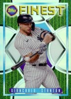 2022 Topps Finest Flashbacks #77 Giancarlo Stanton Refractor Baseball Card