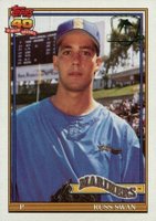 1991 Topps Desert Shield #739 Russ Swan Baseball Card