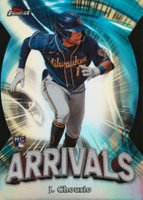 2024 Topps Finest Arrivals #A22 Jackson Chourio Refractor Baseball Card
