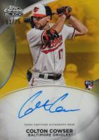 2024 Topps Chrome Black Ivory Autographs #CC Colton Cowser Gold Trim Refractor Baseball Card