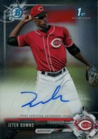 2017 Bowman Draft Chrome Draft Picks Autographs  #CDAJD Jeter Downs Baseball Card