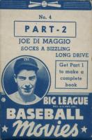 1937 Goudey Flip Movies #4B Joe DiMaggio Part 2 Baseball Card