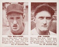 1941 Double Play #57/58 Williams/Tabor Baseball Card