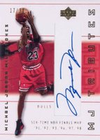 2001 Upper Deck MJ Tributes MJ Milestones #M6 Michael Jordan Autograph Basketball Card