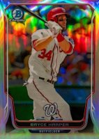2014 Bowman Chrome #175 Bryce Harper Refractor Baseball Card